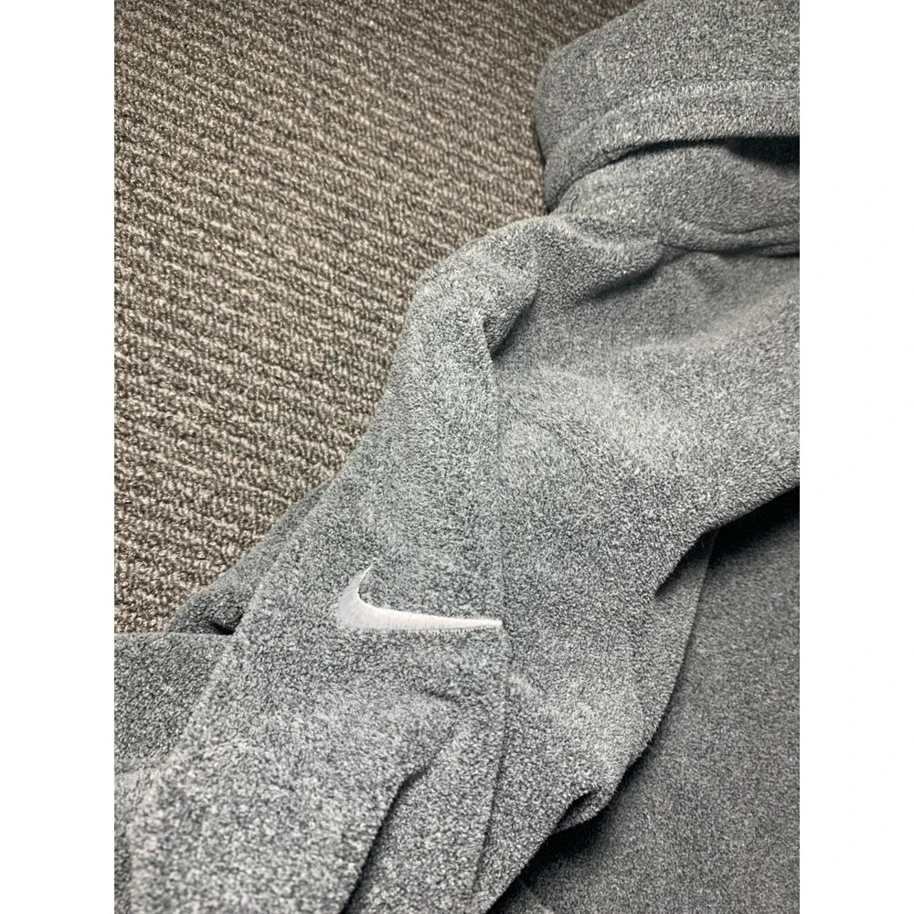Nike Therma Dri-Fit Tunic Training Top Women's S Gray Pocket Fleece Long Sleeve